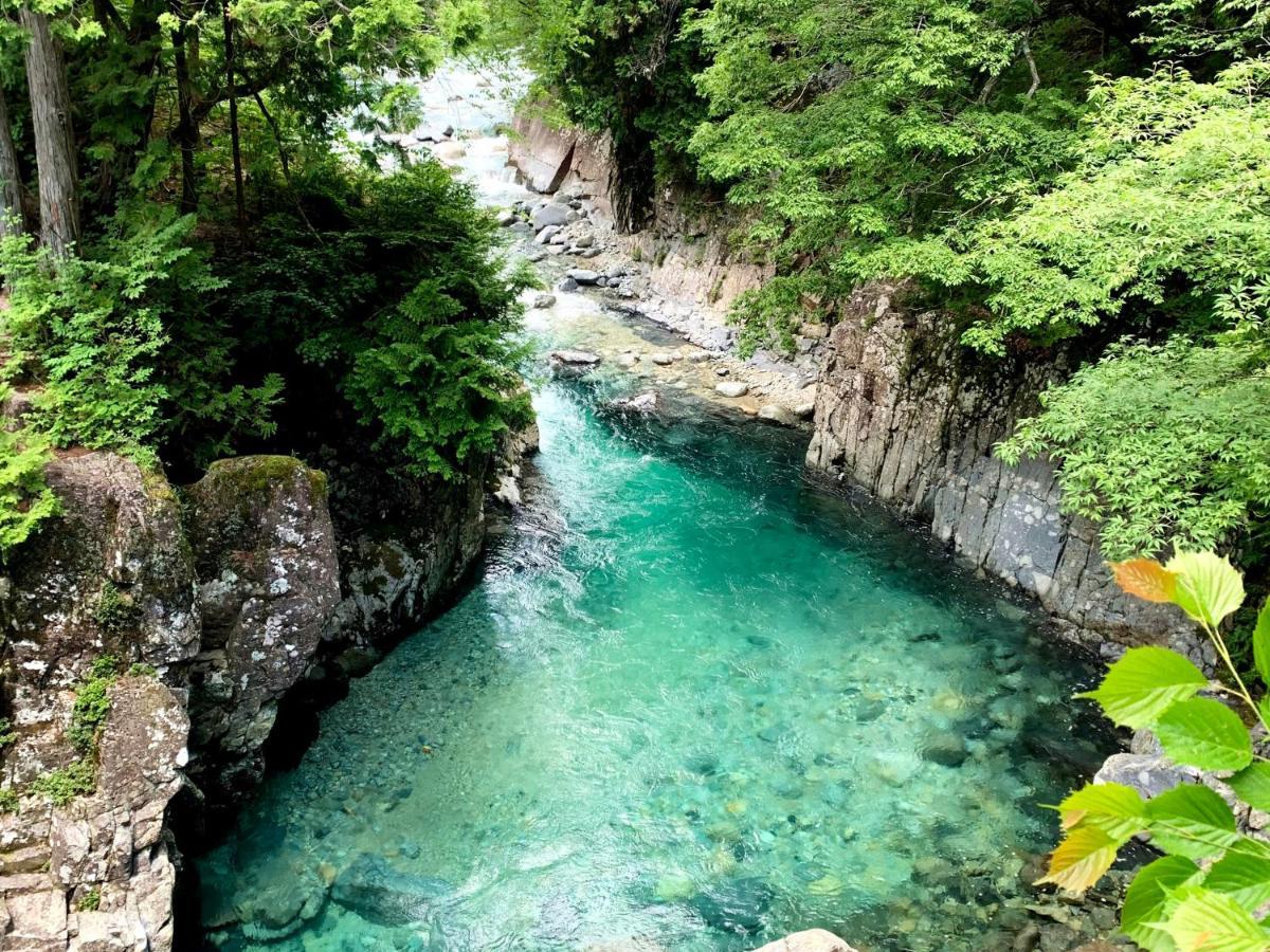 阿寺温泉 フォレスパ木曽あてら荘 Hotel Okuwa ภายนอก รูปภาพ